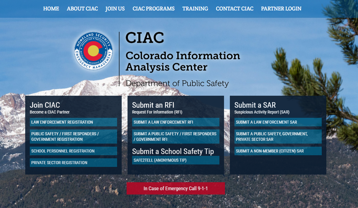 CIAC Website Screenshot