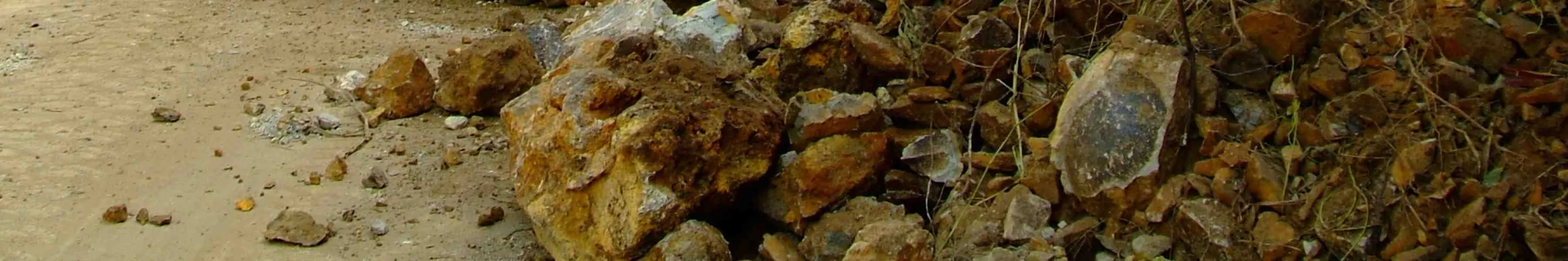 Banner image of a pile of rocks